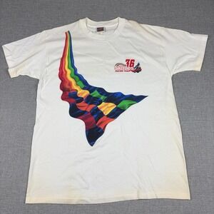 Vintage Planet Mars Skittles Shirt Mens XL White 36 Racing Graphic Tee NASCAR